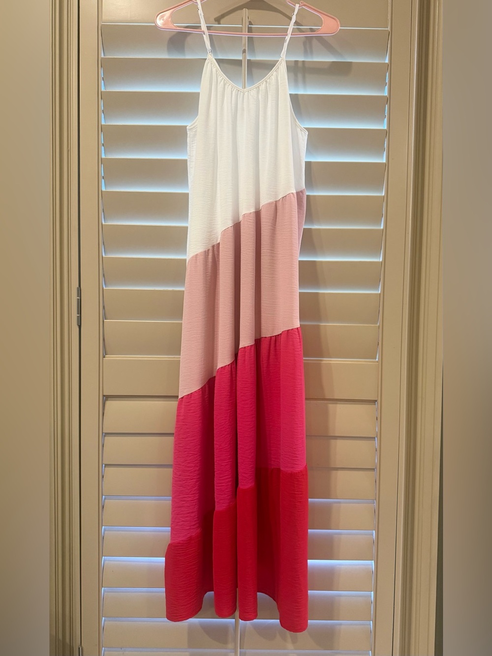 TCEC color block Lined maxi Dress